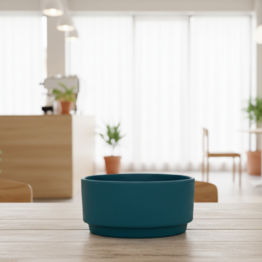 Pushkara Terra Eco Planter - Teal Blue