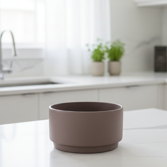Pushkara Terra Eco Planter  - Warm Taupe