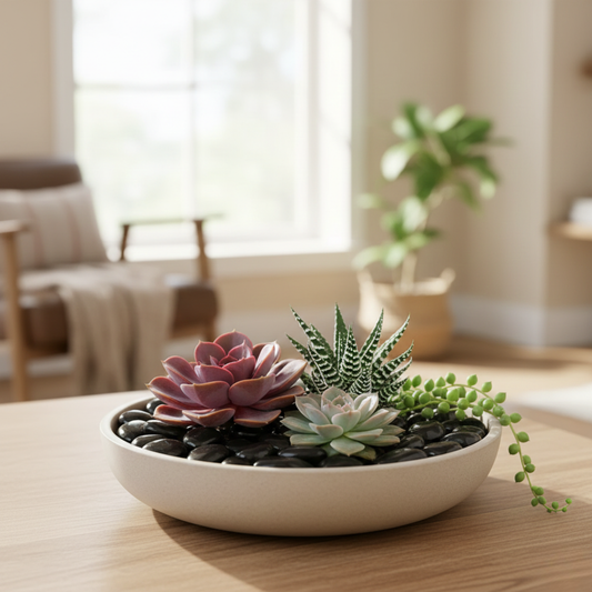 Black Polished Pebbles (4–6 cm)