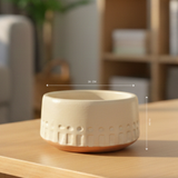 Handcrafted Terracotta Dual-Tone Cylinder Pot