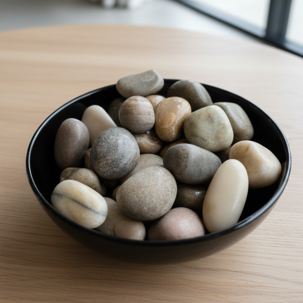 Mixed Colors Polished Pebbles Size 40 – 60 MM (1 KG)