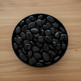 Black Polished Pebbles Size 10 - 30 MM (1 KG)