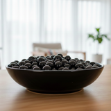 Black Polished Pebbles Size 10 - 30 MM (1 KG)