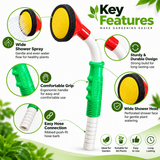 Pushkara Garden Shower Head for Plants, Hose End Water Sprayer Nozzle, Garden Hose Nozzle for Gentle Watering of Pots, Flowers, Lawn and Outdoor Plants