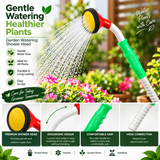 Pushkara Garden Shower Head for Plants, Hose End Water Sprayer Nozzle, Garden Hose Nozzle for Gentle Watering of Pots, Flowers, Lawn and Outdoor Plants